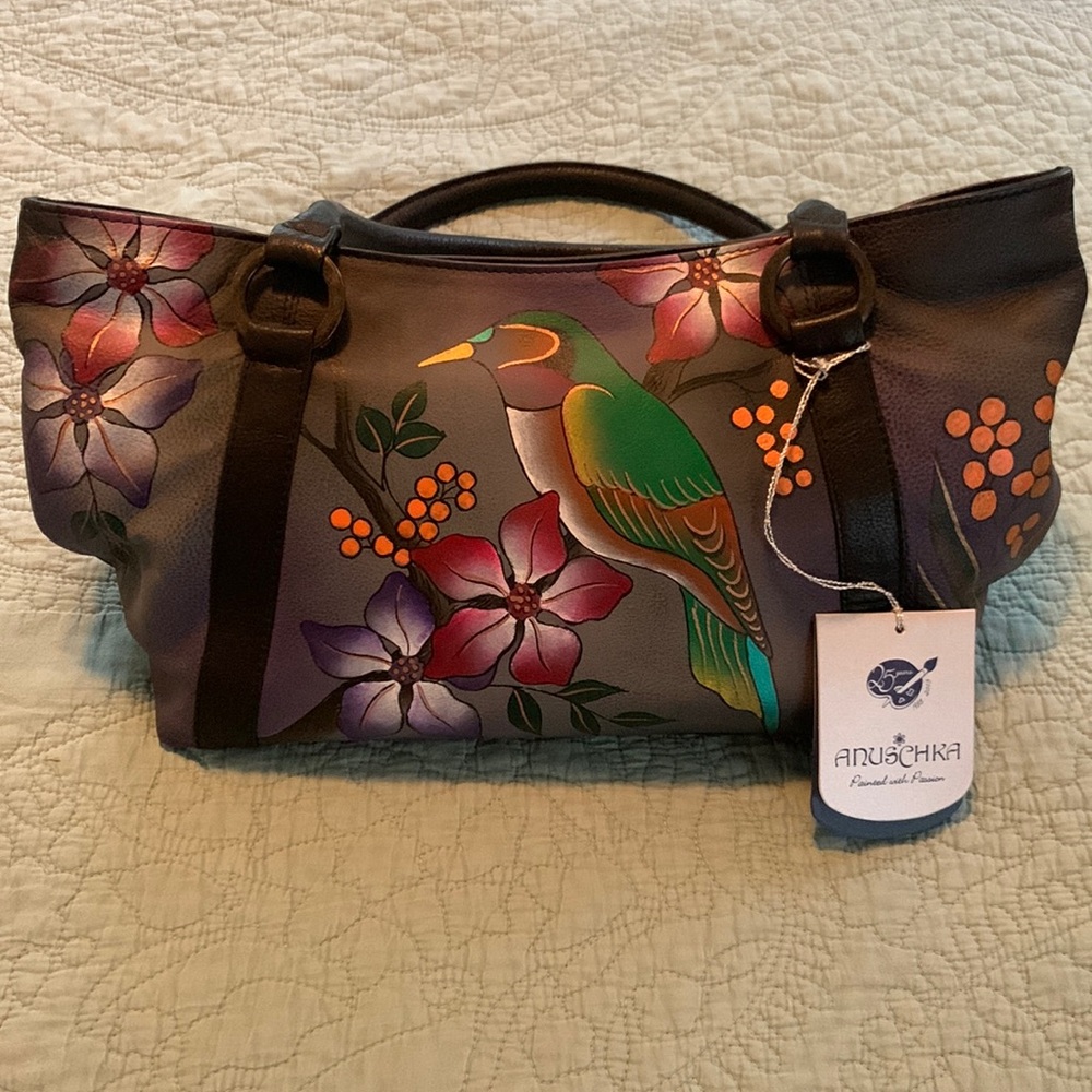 Anuschka Hand Bag Never Used With Tags and Original Multi-Compartment